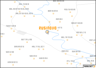 map of Rusinovo