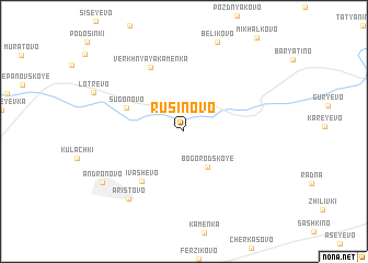 map of Rusinovo