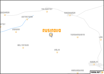 map of Rusinovo