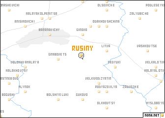 map of Rusiny