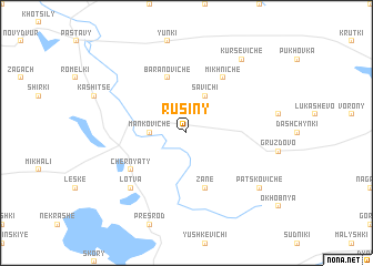 map of Rusiny