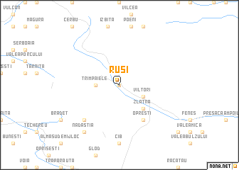 map of Ruşi