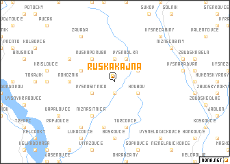 map of Ruská Kajňa