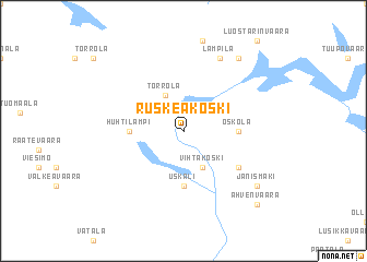 map of Ruskeakoski