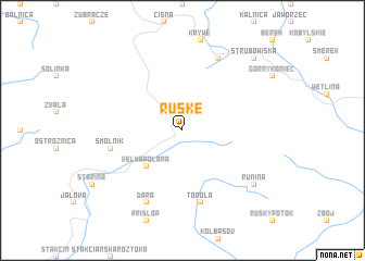 map of Ruské