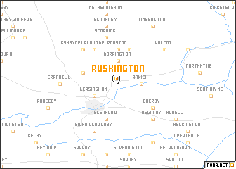 map of Ruskington