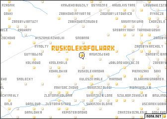 map of Ruskołęka Folwark