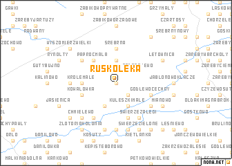 map of Ruskołęka