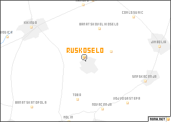 map of Rusko Selo