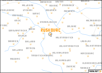 map of Ruškovac