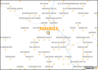 map of Ruskovce