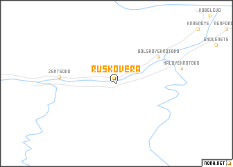 map of Ruskovera