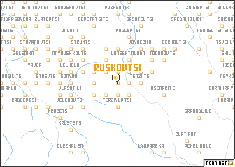 map of Ruskovtsi