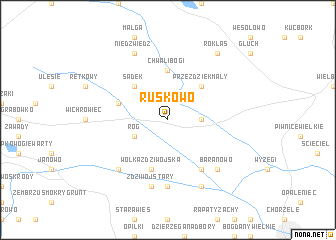 map of Ruskowo
