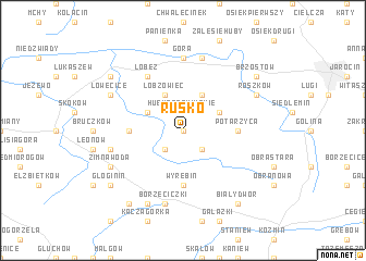 map of Rusko