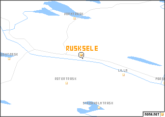 map of Rusksele