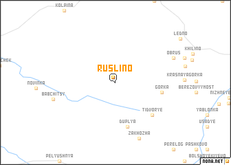 map of Ruslino