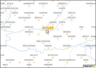 map of Ruşor