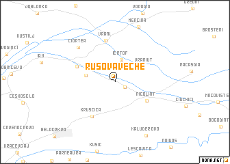 map of Rusova Veche