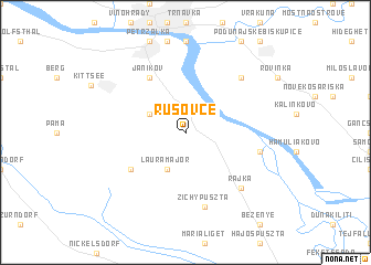 map of Rusovce