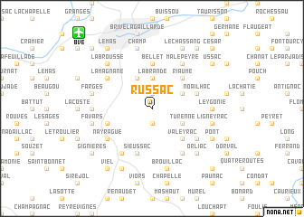 map of Russac