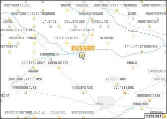 map of Russan