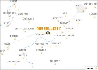 map of Russell City