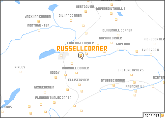 map of Russell Corner