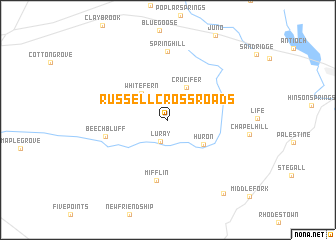 map of Russell Crossroads