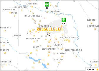 map of Russell Glen