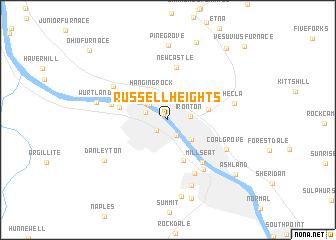 map of Russell Heights