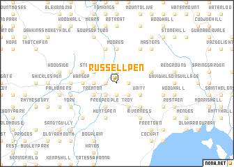 map of Russell Pen