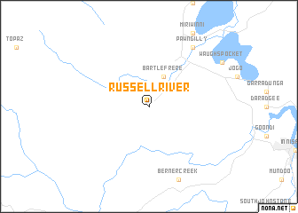 map of Russell River