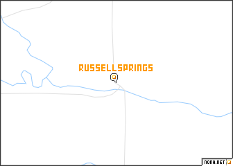 map of Russell Springs
