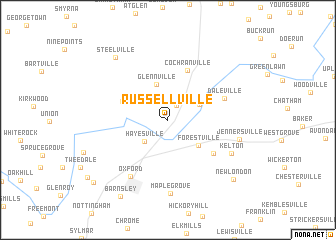 map of Russellville