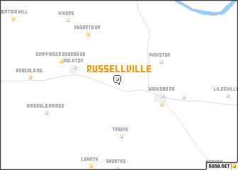 map of Russellville