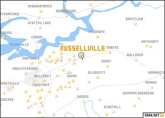 map of Russellville