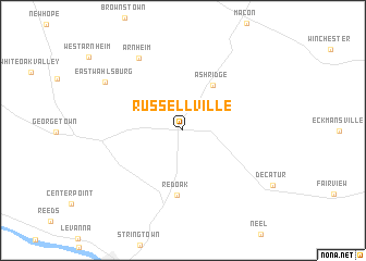 map of Russellville