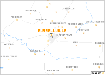 map of Russellville