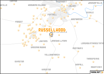 map of Russellwood