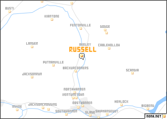 map of Russell