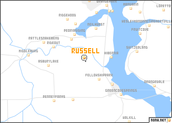 map of Russell