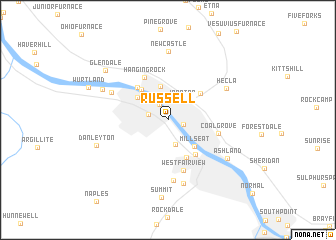 map of Russell