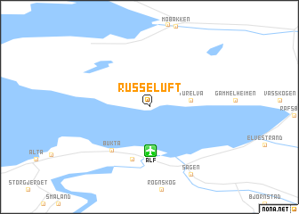 map of Russeluft