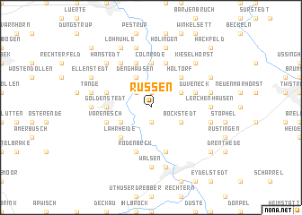 map of Rüssen
