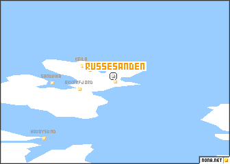 map of Russesanden