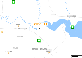 map of Russett