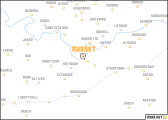 map of Russet