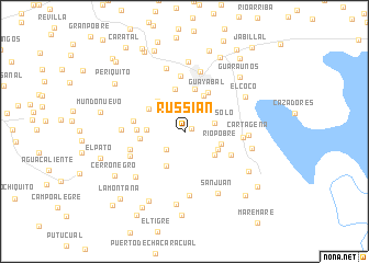 map of Russian