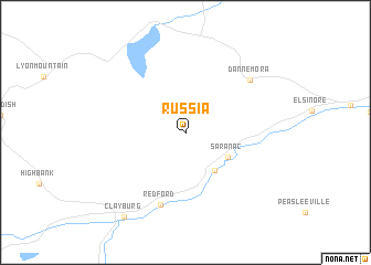 map of Russia